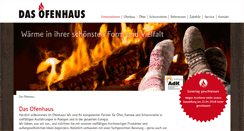 Desktop Screenshot of das-ofenhaus.de